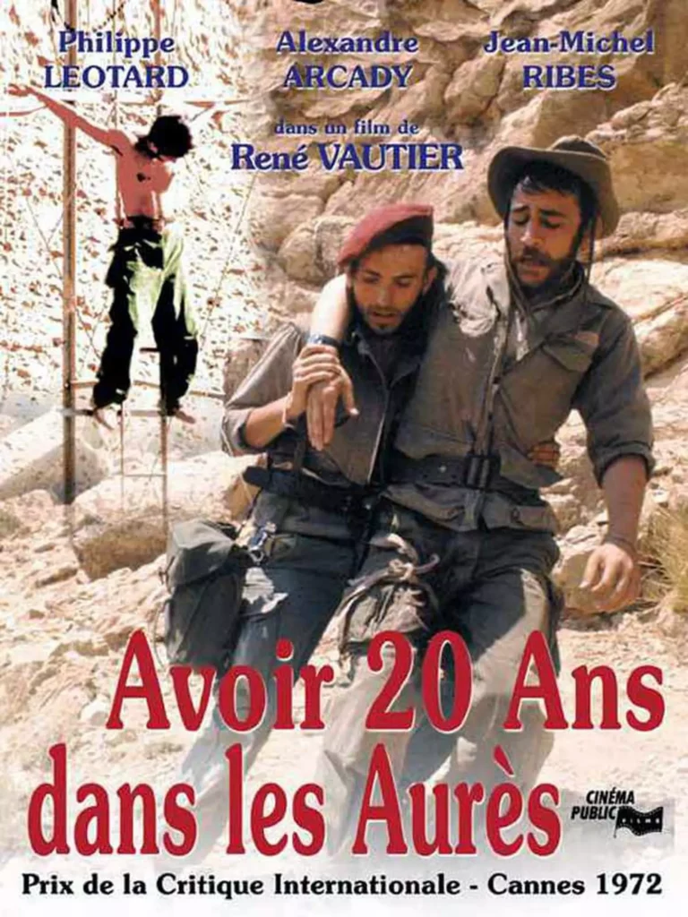 Affiche du film Avoir 20 ans dans les Aurès de René Vautier (1972).