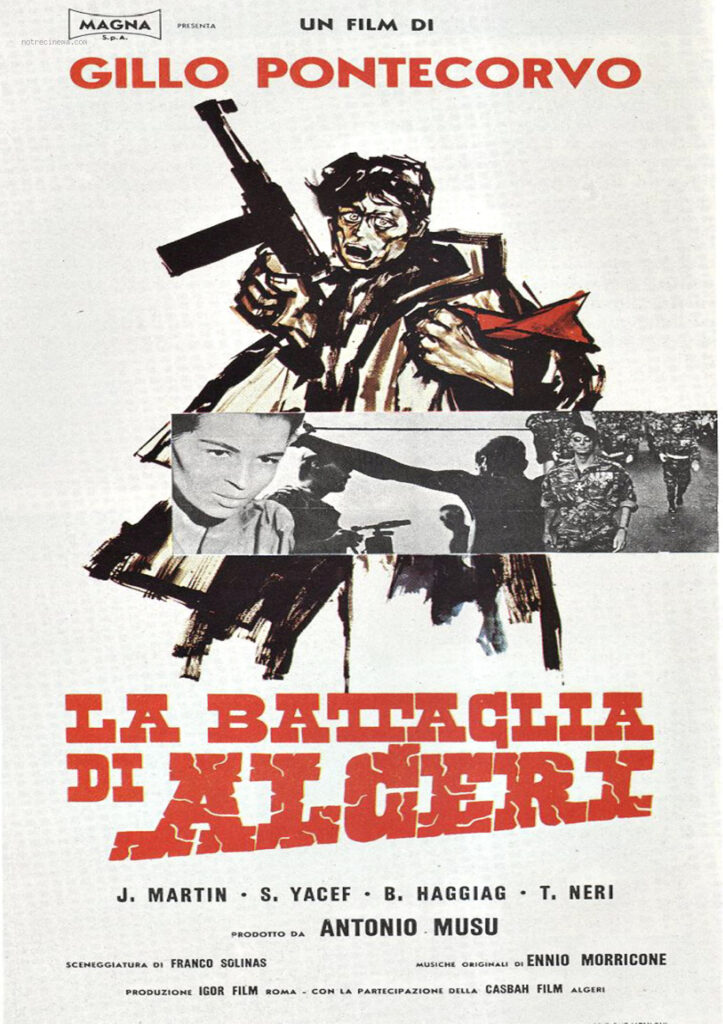 Affiche originale du film La Bataille d’Alger de Gillo Pontecorvo (1966).
