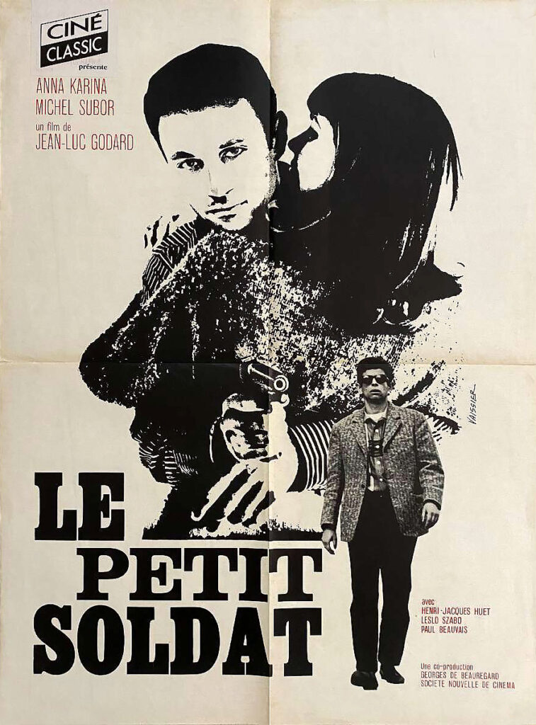 Affiche originale du film Le petit soldat de Jean-Luc Godard (1963)