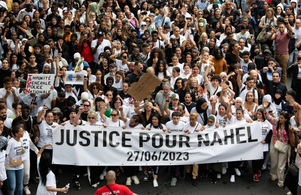 Marche blanche, à Nanterre, le 29 juin 2023, suite à la mort de Nahel.