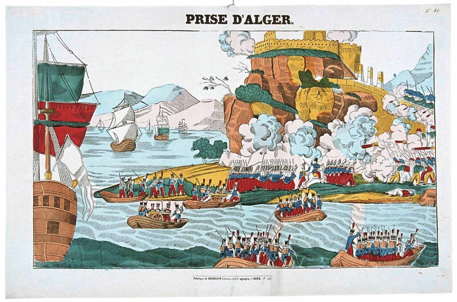 Prise d'Alger par l'armée française, en 1830.