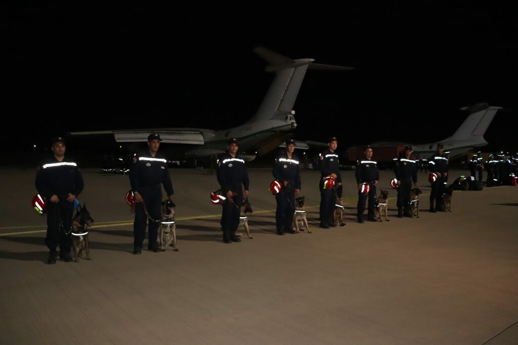 Equipe cynotechnique Protection civile algerienne