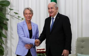 Élisabeth Borne en Algérie, avec le président Abdelmadjid Tebboune