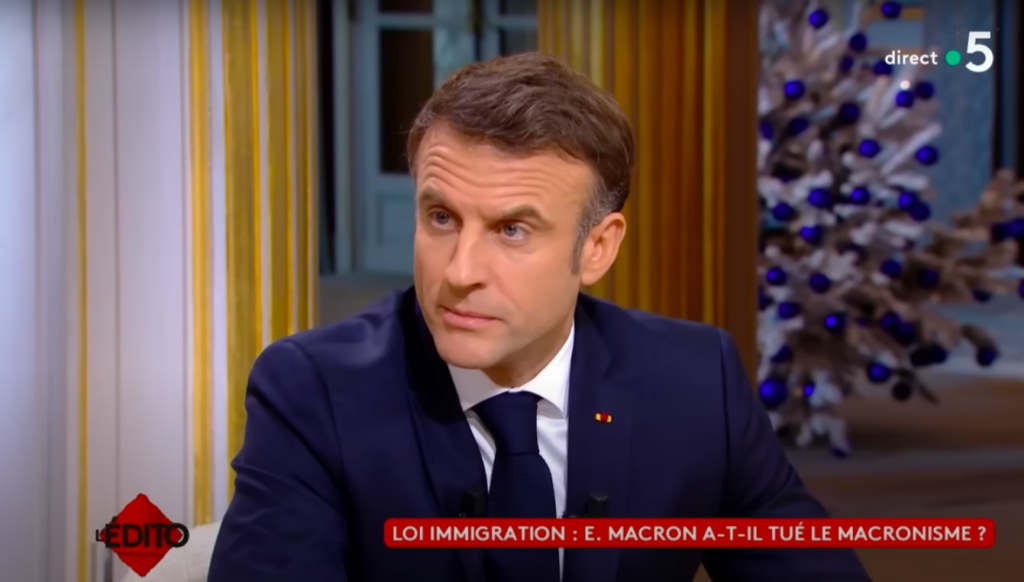 Emmanuel Macron à l’émission « C à vous »