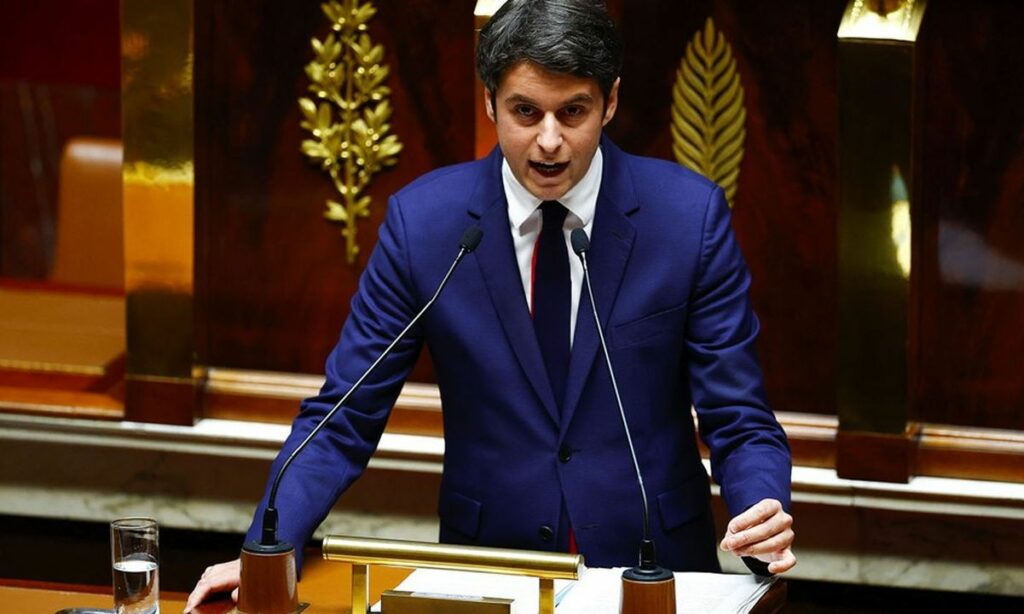 Gabriel Attal à l'assemblée nationale