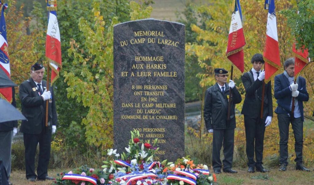 Inauguration du mémorial des Harkis au camp Militaire du Larzac Septembre 2017